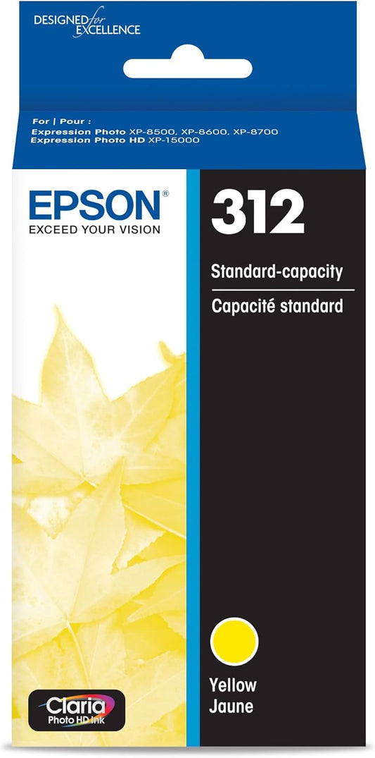Epson T312420-S 312 Yellow Ink Cartridge (Standard Capacity)