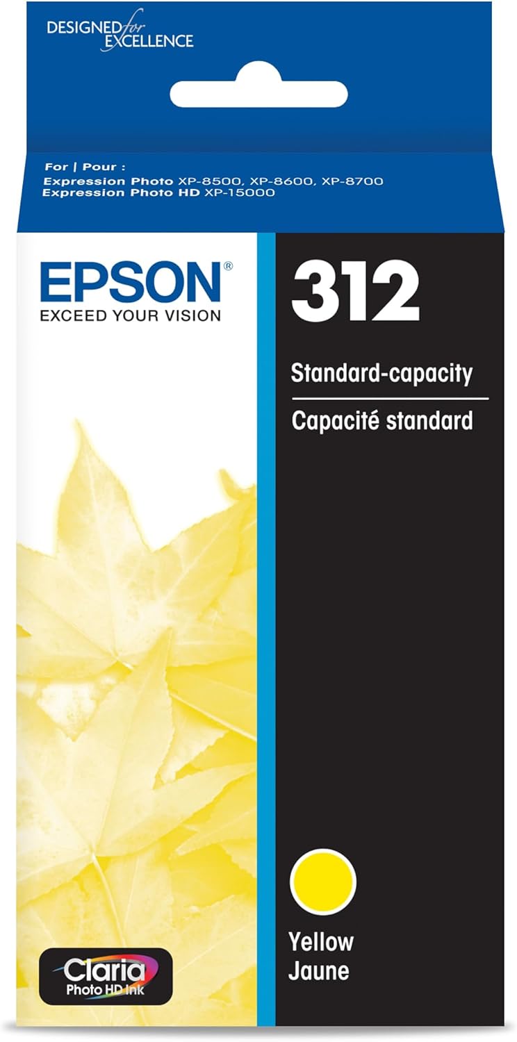 Epson T312420-S 312 Yellow Ink Cartridge (Standard Capacity) — main product image