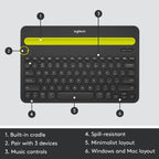 Logitech 920-006342 Bluetooth Multi-Device Keyboard K480