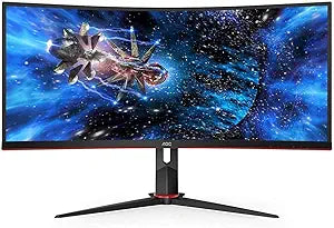 AOC CU34G2X-B 34" Ultrawide Curved Gaming Monitor (Refurbished)
