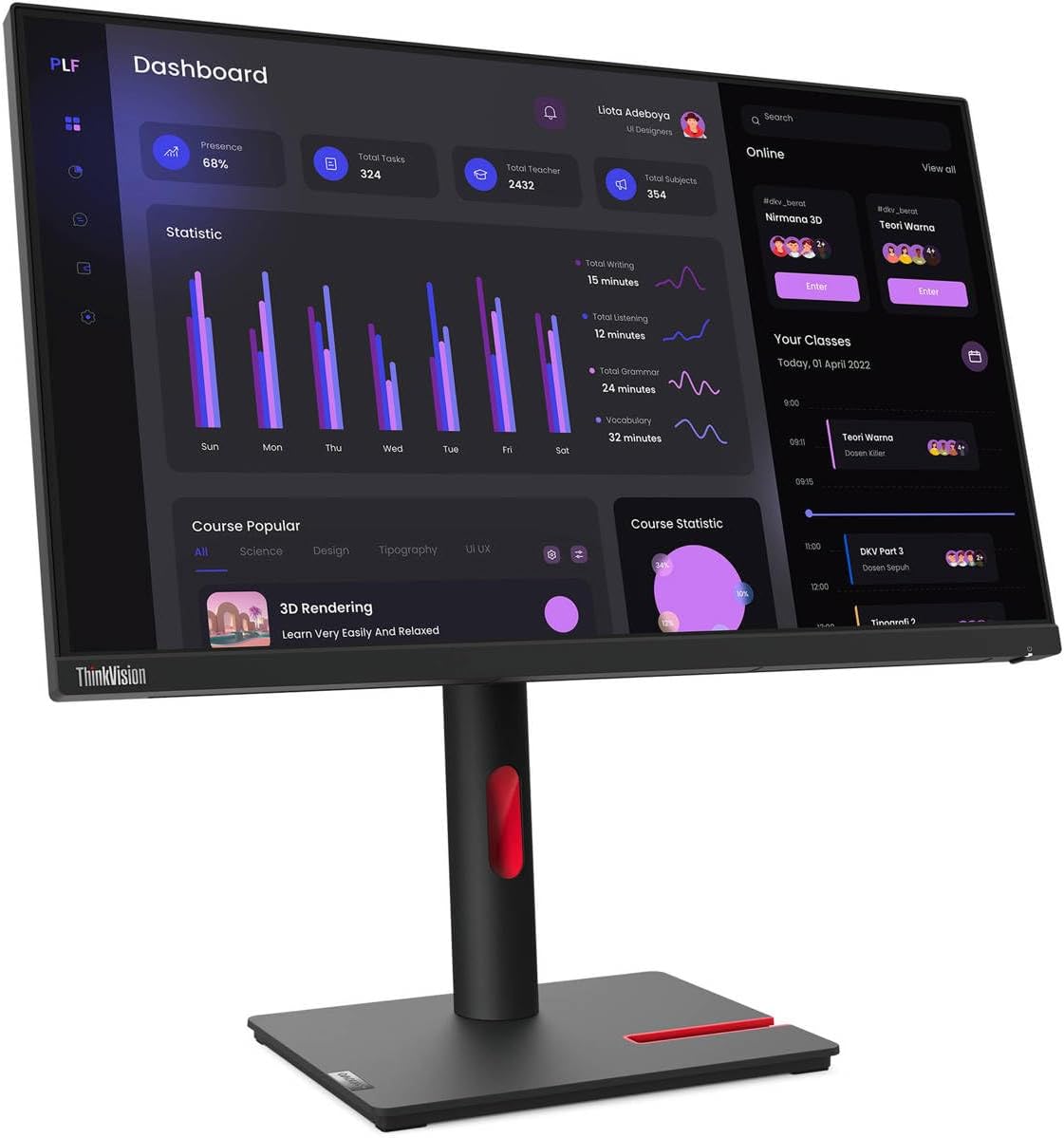 Lenovo T24i-30 ThinkVision 24" FHD IPS Monitor