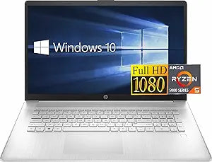 HP 17.3" FHD Laptop Ryzen 5 5500U 16GB 1TB SSD Bundle