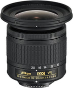 Nikon 20067-6A1-CR AF-P 10-20mm VR Lens Bundle (Renewed)