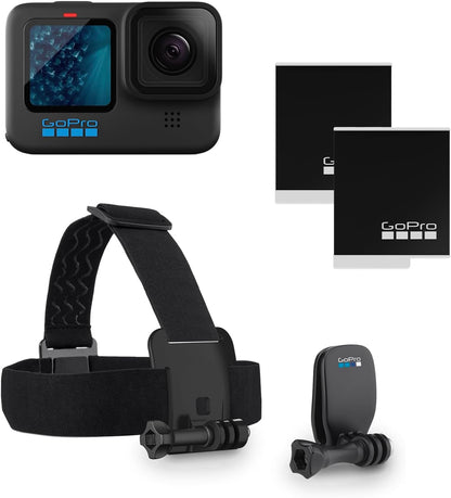GoPro HERO11 Black Bundle Extra Battery Head Strap