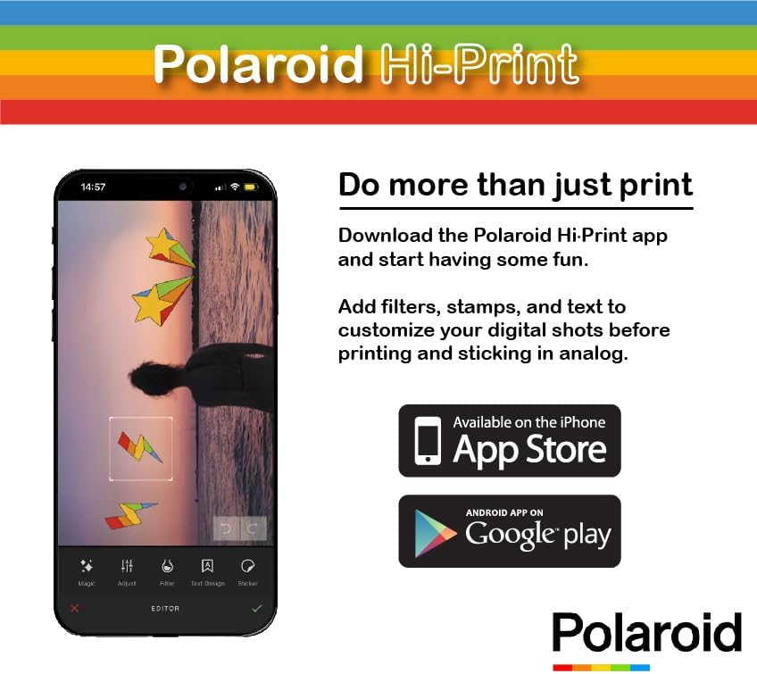 Polaroid 9128 Bundle Hi-Print 2x3 Pocket Printer