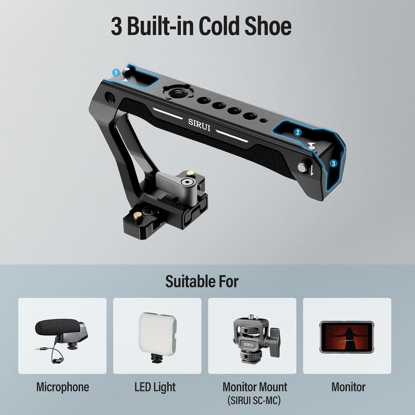 Sirui SC-TH: NATO Top Handle with Quick Release for Camera Cage