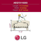 LG AEQ73110203 Refrigerator Ice Maker Assembly