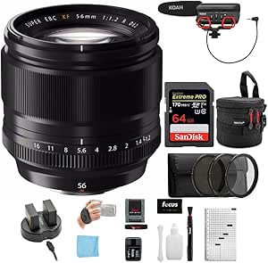 Fujifilm XF 56mm f/1.2 R Portrait Lens Bundle