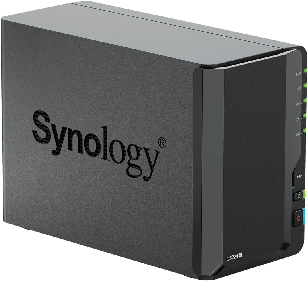 Synology DS224+ 2-Bay NAS Server 8TB HDD