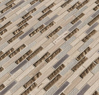 MSI Diamante Brick Blend Glass Stone Mosaic Tile Sample