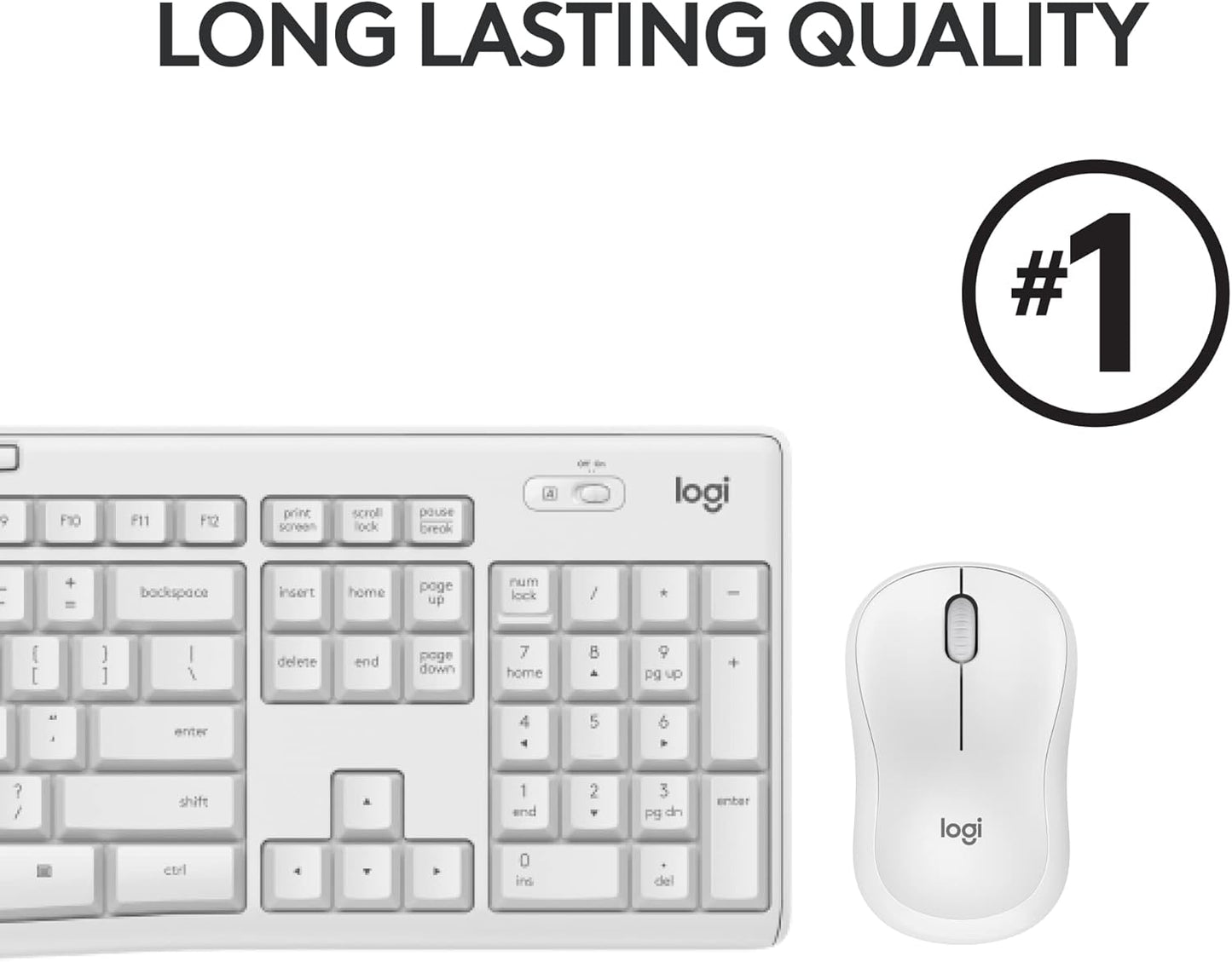 Logitech 920-009783 MK295 Silent Wireless Keyboard Mouse Combo