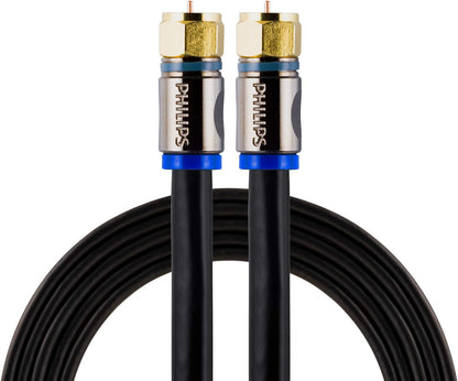 Philips SWX9444B/27 RG6 Quad Shield Coaxial Cable 6 ft.