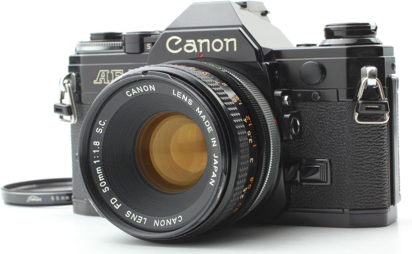 Canon AE-1 35mm SLR Film Camera w/ 50mm Lens (Renewed)