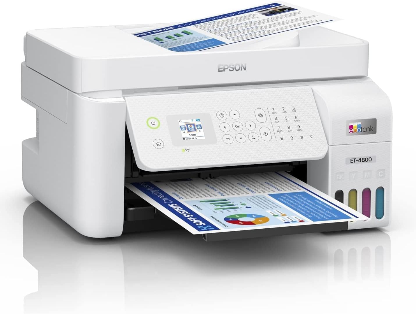 Epson ET-4800 EcoTank Wireless All-in-One Printer Renewed
