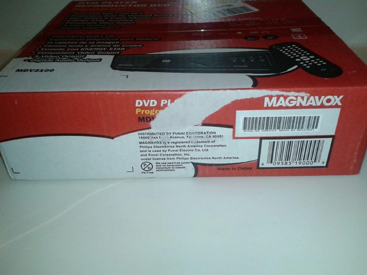 Magnavox MDV2100/F7 DVD Player Progressive Scan Zoom (Renewed)