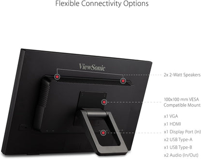 ViewSonic TD2423D - 24" Touch Screen Monitor - 1080p, HDMI, DisplayPort