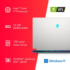Alienware AWX15R1-7972WHT-PUS Gaming Laptop RTX 3070, 360Hz