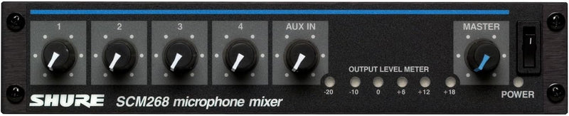 Shure SCM268 4-Channel Microphone Mixer — main product image