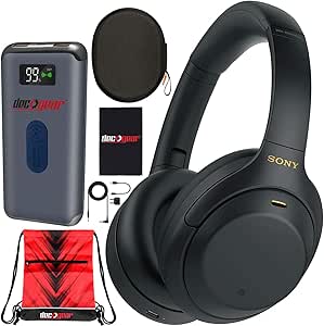 Sony E11SNWH1000XM4B WH-1000XM4 - Wireless Noise-Canceling Headphones - Black Bundle