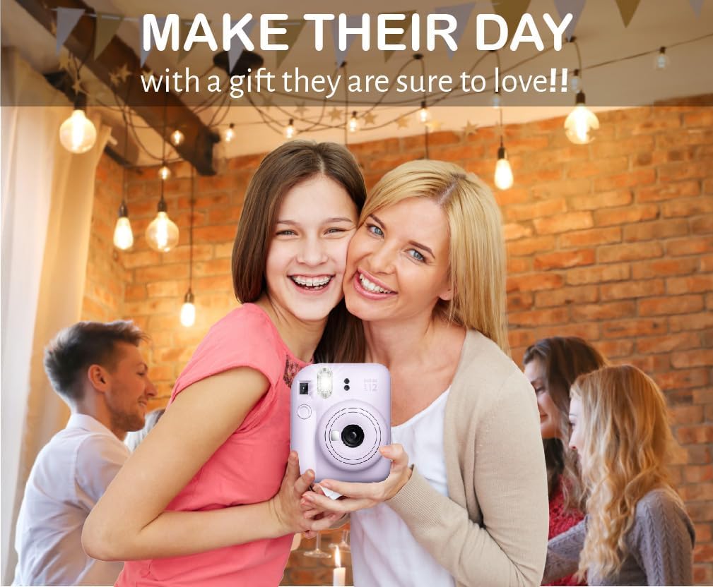 Fujifilm Mini 12 Lilac Instant Camera Bundle