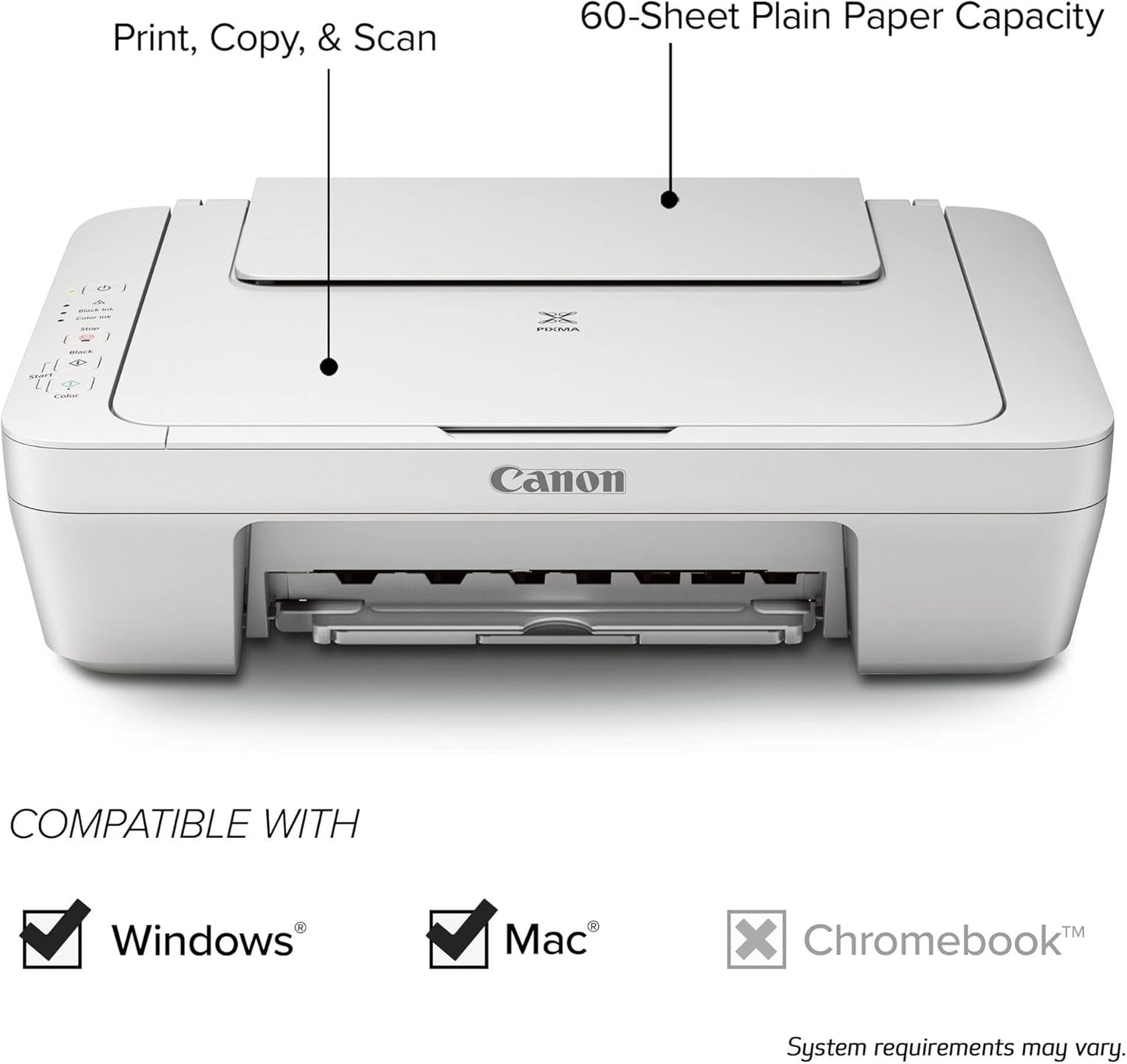 Canon MG2522 PIXMA All-in-One Color Inkjet Printer