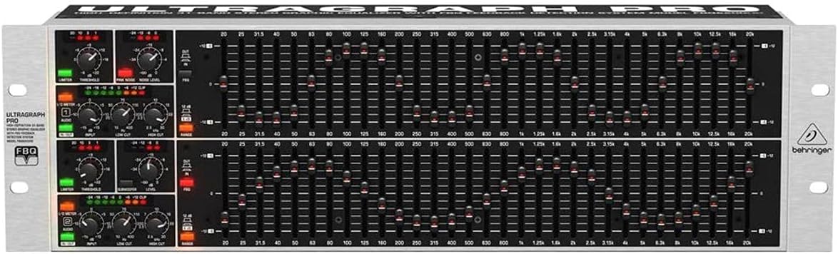 Behringer FBQ6200HD Dual 31-Band Equalizer Feedback Detection