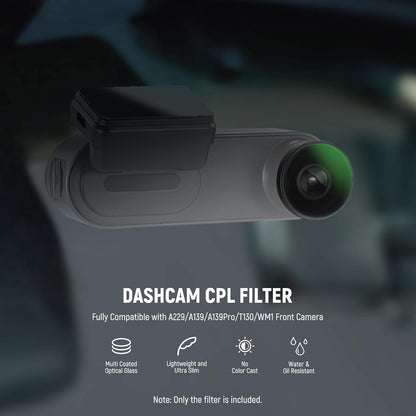 Neewer 10104838 Dashcam CPL Filter for VIOFO Cameras