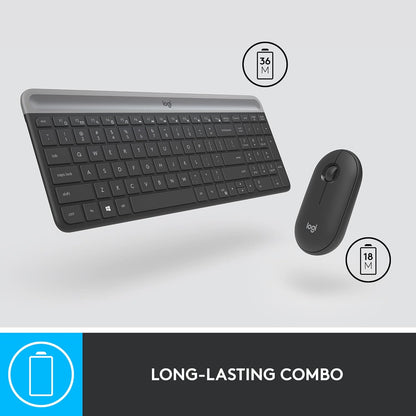 Logitech 920-009437 MK470 Slim Wireless Keyboard Mouse Combo