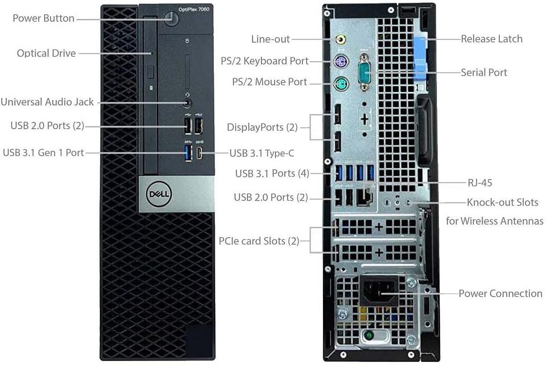 Dell Optiplex 7060 SFF i7 Desktop PC (Renewed)