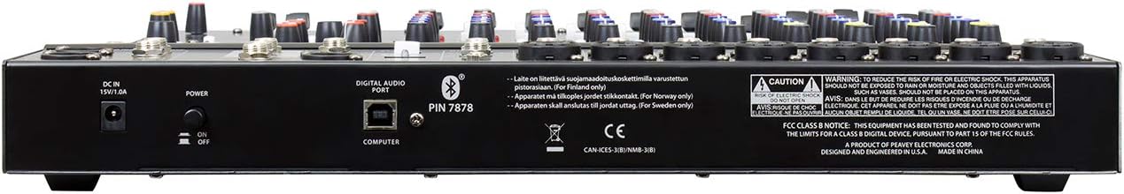 Peavey PV 14 AT 14 Channel Mixer Bluetooth Auto-Tune
