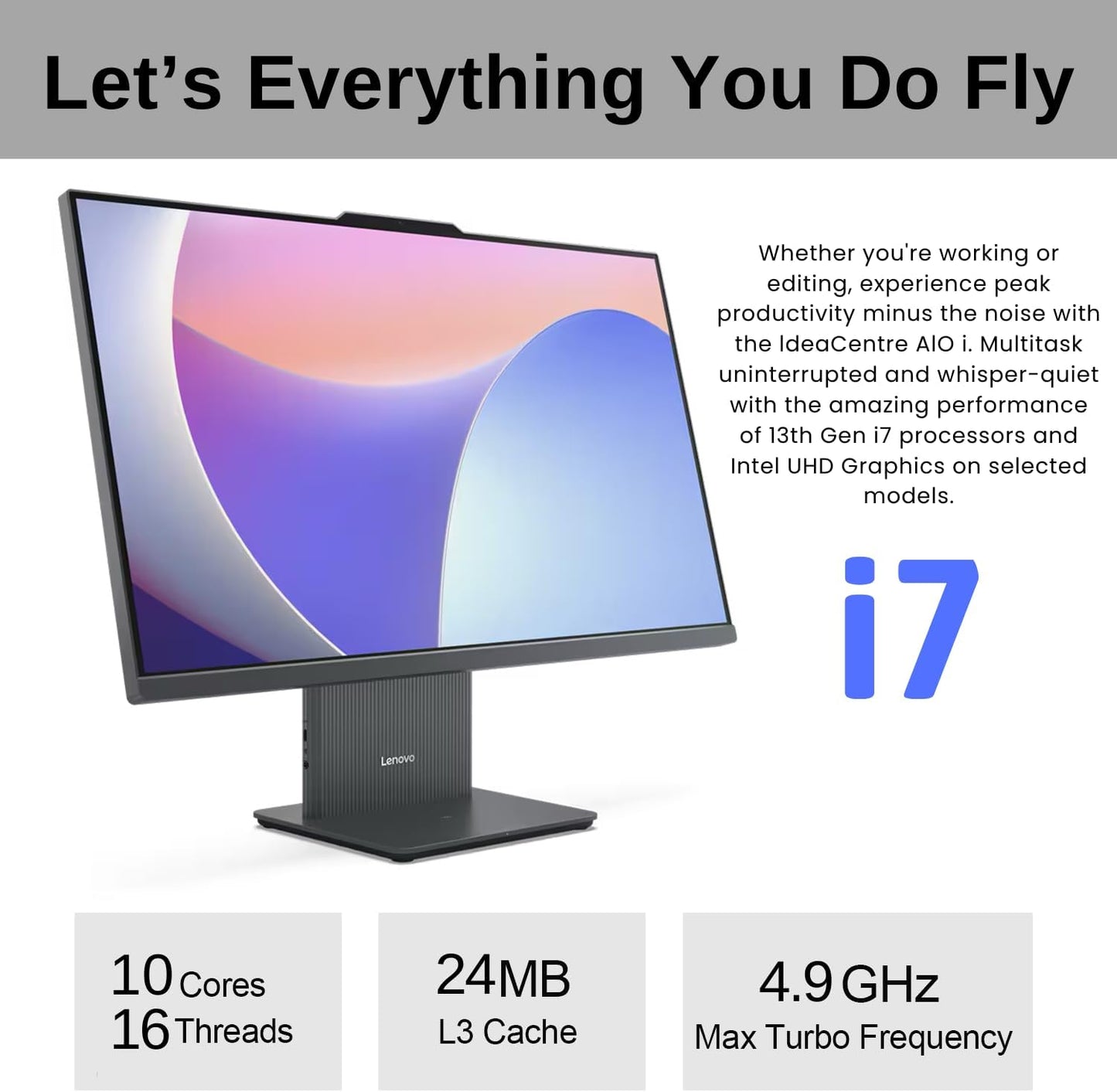 Lenovo 27IRH9 i7-13620H 27" QHD Touch All-in-One