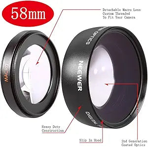 Neewer 58mm 0.45x Wide Angle Macro Lens — main product image
