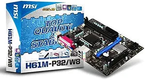 MSI H61M-P32/W8 Intel H61 mATX Motherboard LGA 1155 — main product image