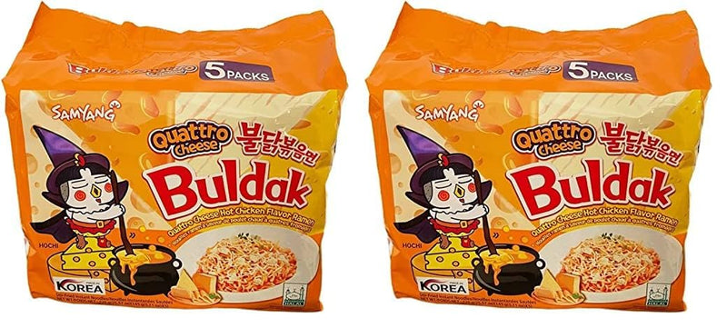 Samyang Buldak Quattro Cheese Hot Chicken Ramen 10-Pack — main product image