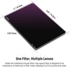 Neewer ND2.1 Square Filter 4x5.65 Inch 7-Stop