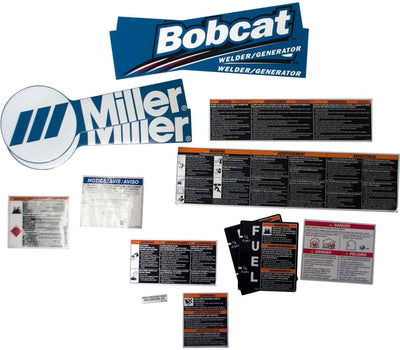 Miller 255938 Kit, Label Bobcat 225/250/3 Phase