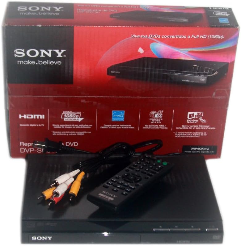 Sony DVP-SR510H 1080p DVD Player HDMI Remote — main product image