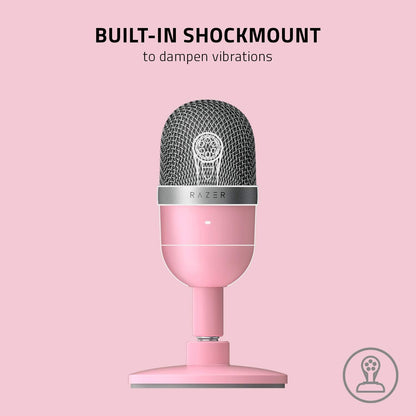 Razer Seiren Mini USB Streaming Microphone Quartz Pink Renewed