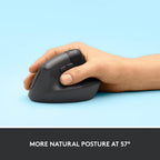 Logitech 910-006466 Lift Vertical Ergonomic Wireless Mouse