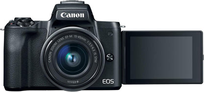 Canon 2680C011 EOS M50 Mirrorless Camera Kit 15-45mm
