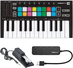 Novation Launchkey Mini MK3 MIDI Keyboard Bundle
