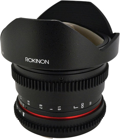 Rokinon RKHD8MV-C HD 8mm T3.8 Fisheye Lens Canon - Cine Lens