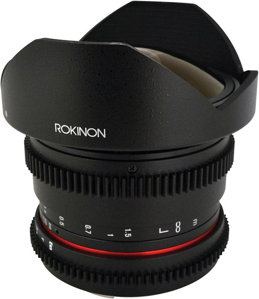Rokinon RKHD8MV-C HD 8mm T3.8 Fisheye Lens Canon - Cine Lens
