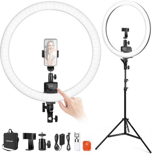 Neewer 10096463 18" LED Ring Light with Tripod