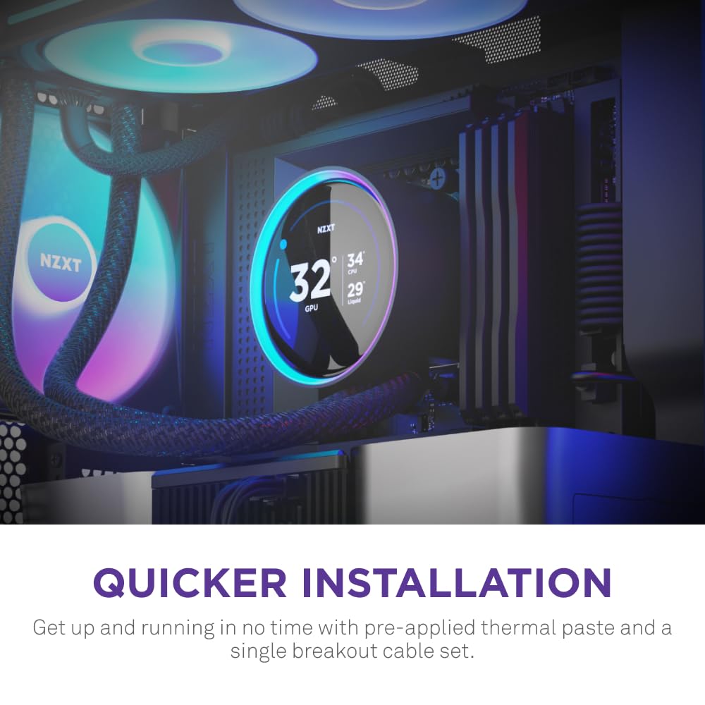 NZXT RL-KR24E Kraken Elite 240 RGB CPU Liquid Cooler - 240mm