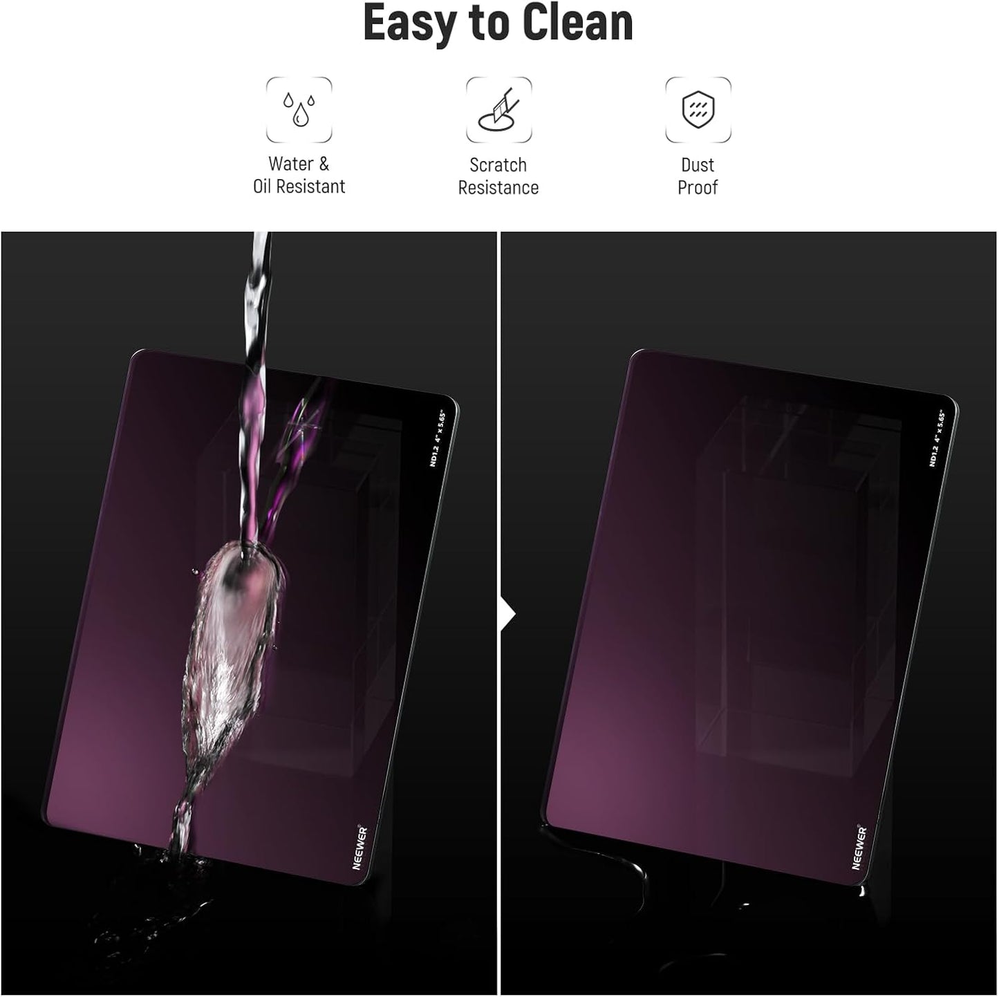 Neewer 10101502 Square ND1.2 Filter 4x5.65" Cinema