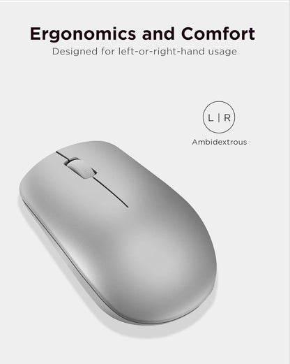 Lenovo 530MOUSE Full Size Wireless Mouse - Platinum Grey