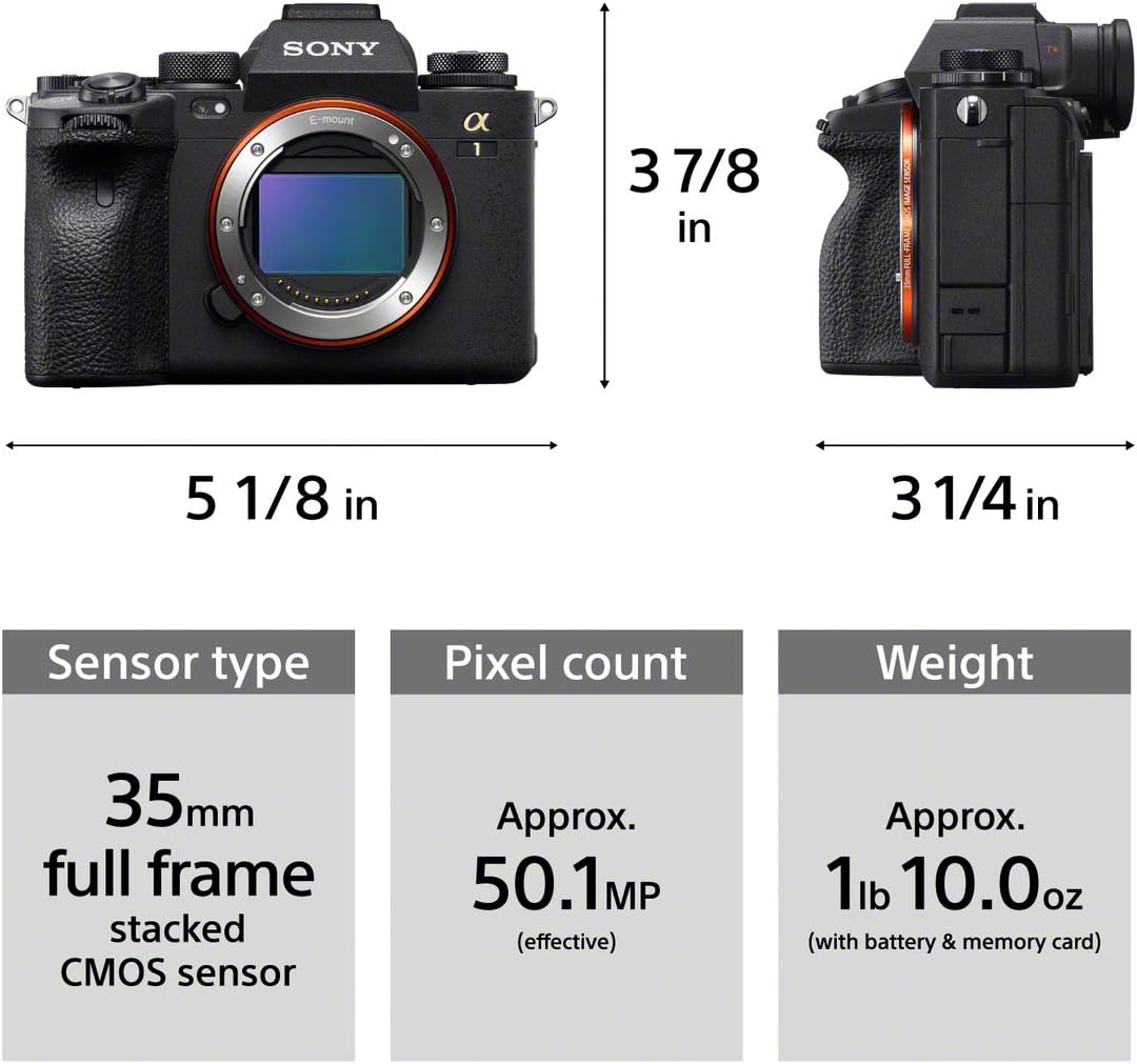 Sony ILCE1/B Alpha 1 Full-Frame Mirrorless Camera