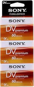 Sony 5584138 Mini DV Digital Video Cassette 60 Minutes 3-Pack — main product image