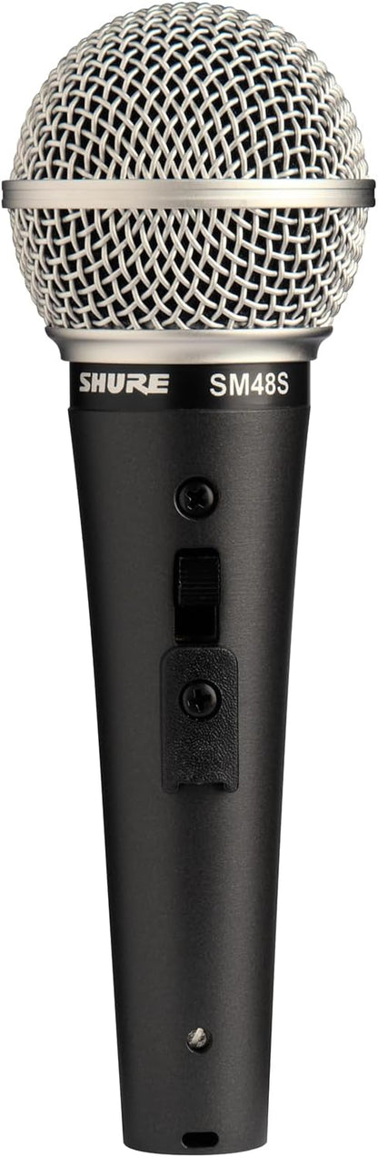 Shure SM48S-LC Cardioid Dynamic Vocal Microphone